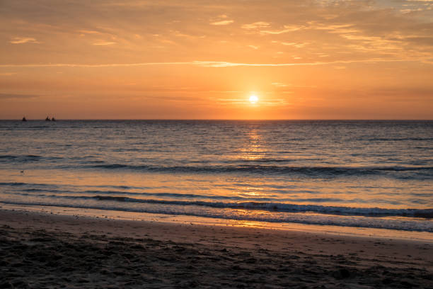 istock Beautiful sunset in Mancora Beach - Mancora, Peru 810144232