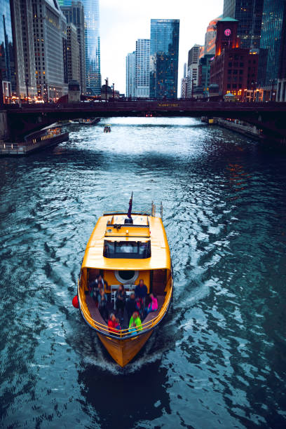 Water Taxi in the Chicago, United States.