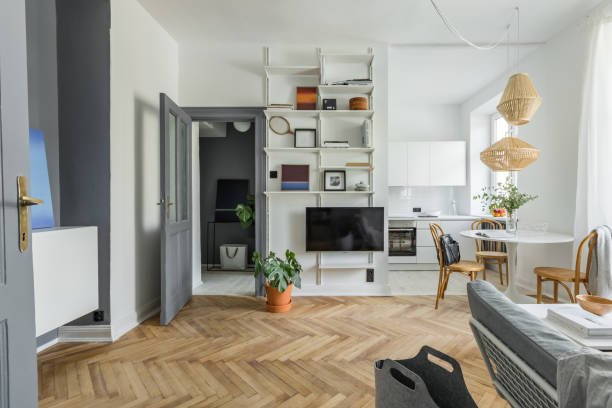 istock Apartment in scandinavian style 810162544