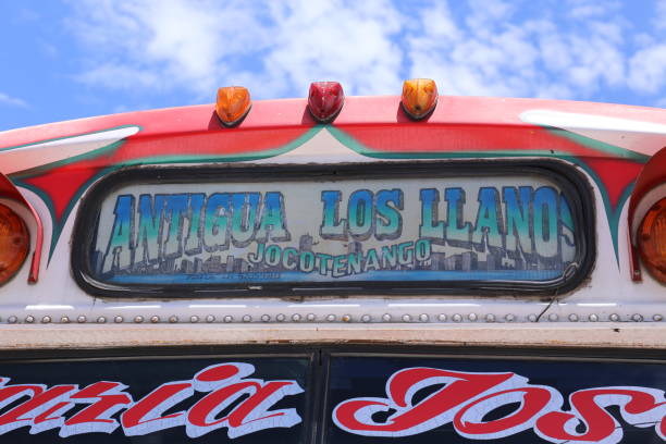 Chicken bus antigua in Guatemala May 2015