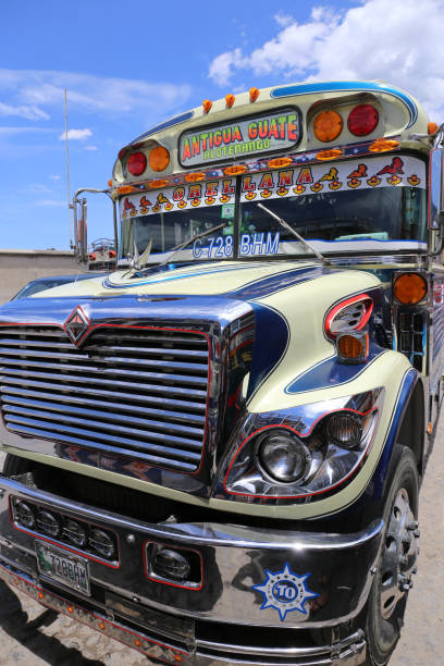 Chicken bus antigua in Guatemala May 2015