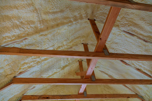 istock wall of an apartment building, covered with insulation foam before 810168810