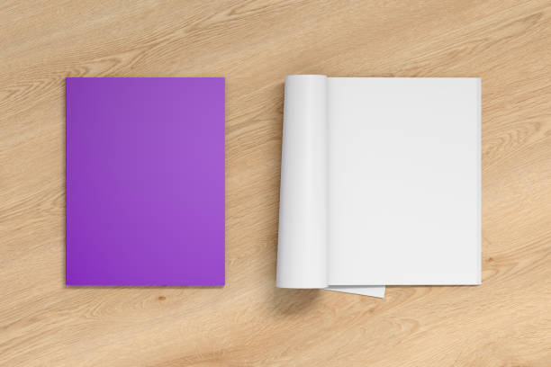 istock Blank open and closed magazine with glossy paper 810172058
