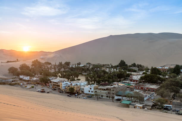 istock Huacachina Oasis at sunset - Ica, Peru 810172472