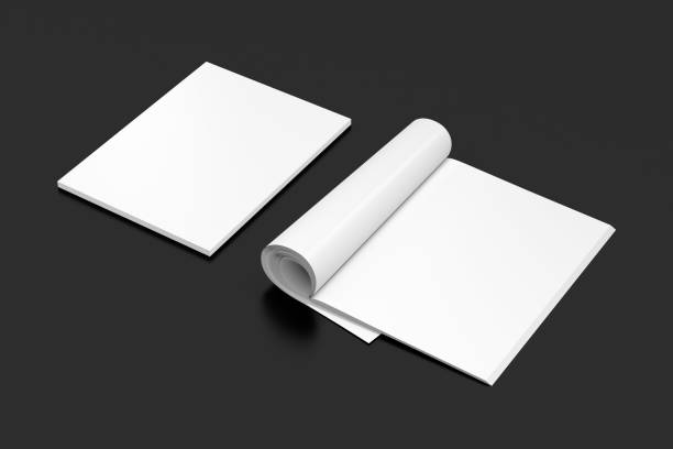 istock Blank open and closed magazine with glossy paper 810172574