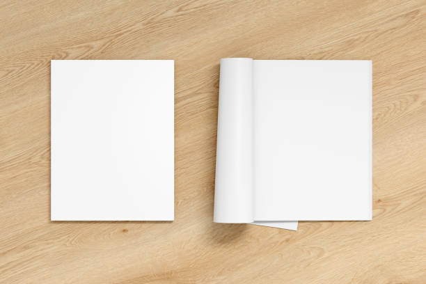 istock Blank open and closed magazine with glossy paper 810172662