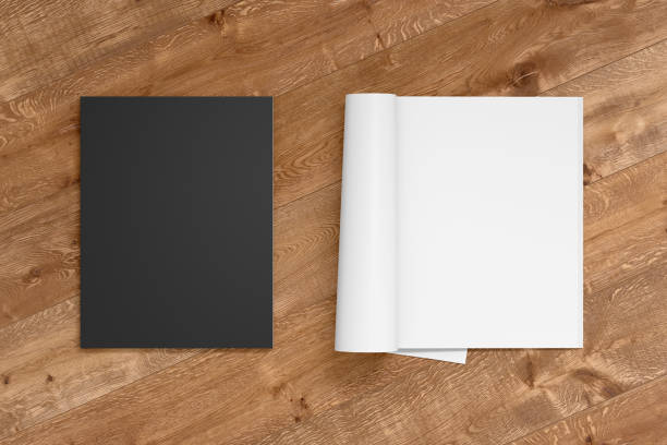 istock Blank open and closed magazine with glossy paper 810176862