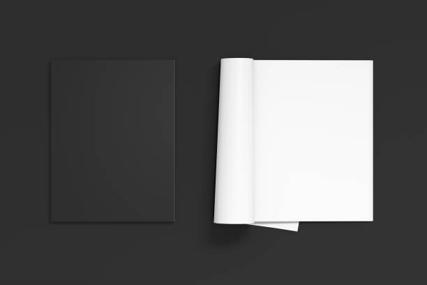 istock Blank open and closed magazine with glossy paper 810177370