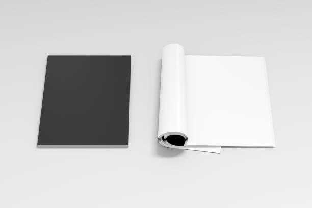 istock Blank open and closed magazine with glossy paper 810177598