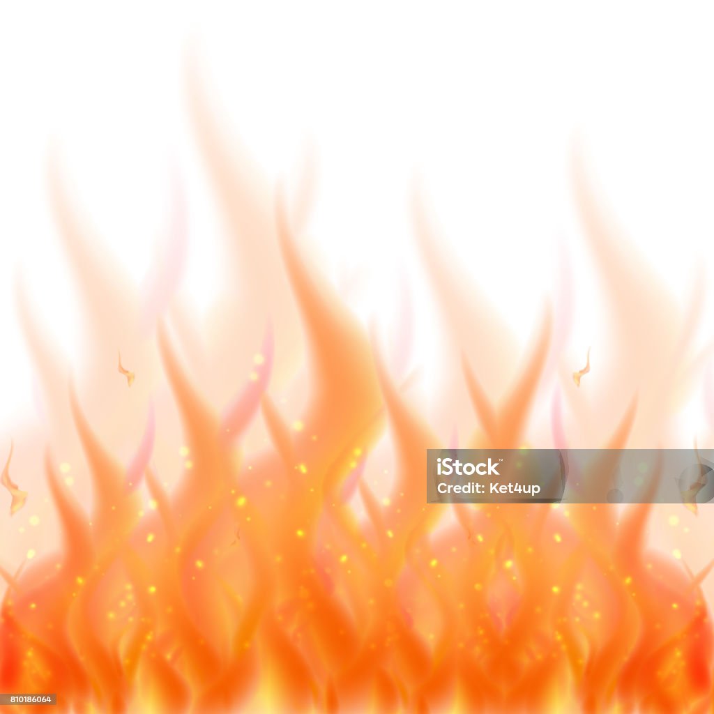 Nền Lửa Hình Minh Họa Vectơ Của Lửa Cháy Bị Cô Lập Hình minh họa ...