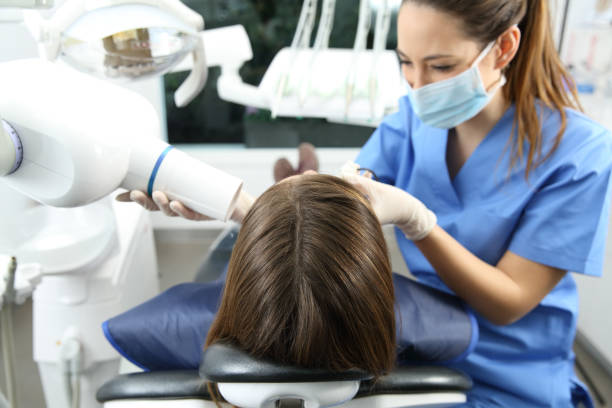 istock Dentist taking x-ray of teeth 810204298