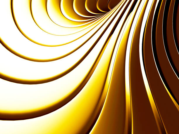 istock Golden abstract stripe spiral background 810232962
