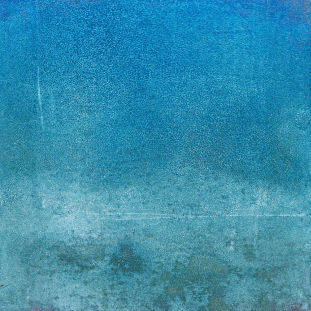 istock Blue abstract background hand painted on paper 810238254