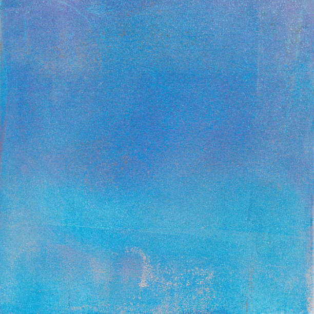 istock Blue and purple hand painted background with color gradient 810240664