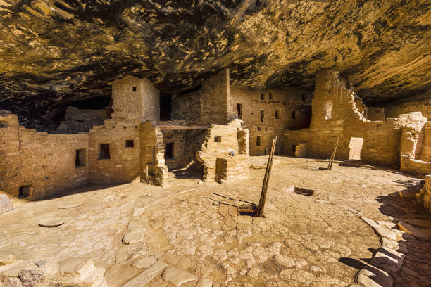 Pueblo Indian Ruins (Explored I) stock photo