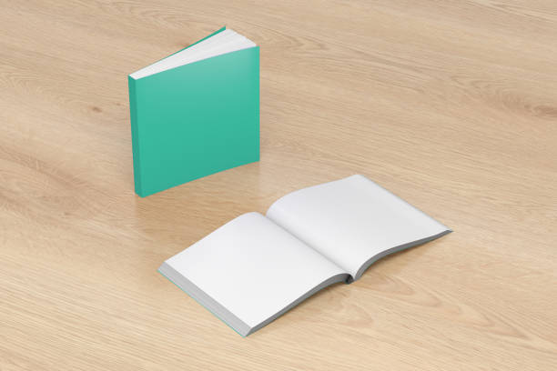 istock Blank soft cover books opened and standing 810274928