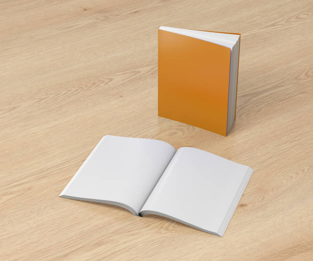 istock Blank soft cover books opened and standing 810280314