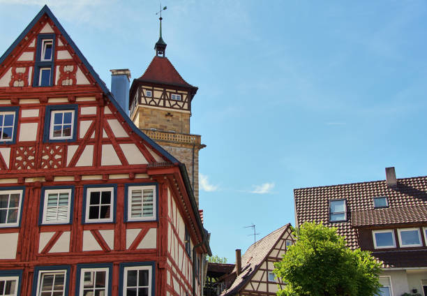 traditional german timber frame house in Waiblingen (Baden-Wuerttemberg)
