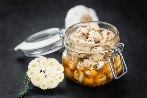 istock Portion of Preserved Garlic 810287374