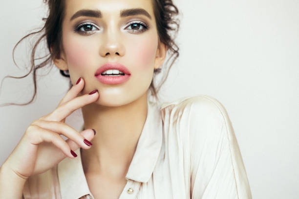 istock Beautiful woman with make-up 810288106