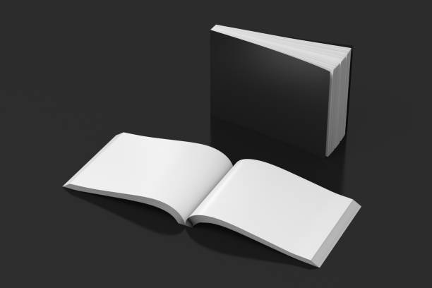 istock Blank soft cover books opened and standing 810288204