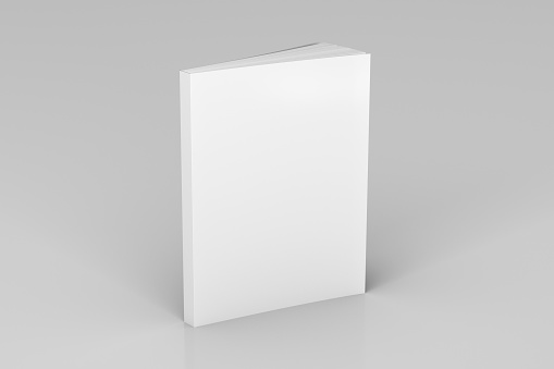 Pie de libro de color suave en blanco photo