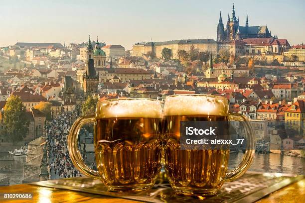 Beer Stock Photo - Download Image Now - Czech Republic, Beer - Alcohol, Capital Cities