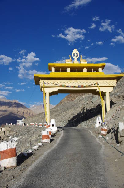 istock Monastery gate in Diskit in Ladakh, India 810297294