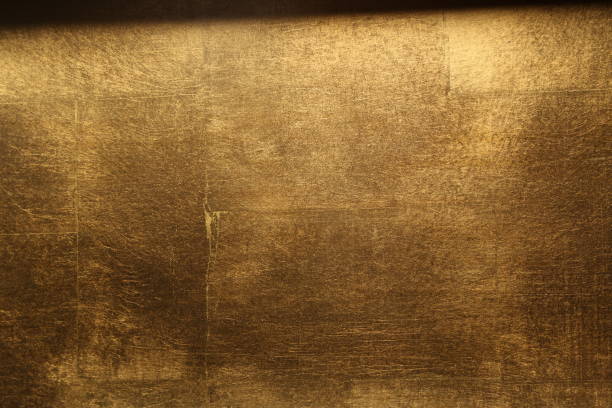 Golden texture background Gold texture, decor element, design solution, gold background, gold wall, iron texture gold steel bronze plaque texture stock pictures, royalty-free photos & images