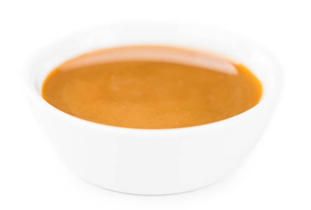 istock Slate slab with Caramel Sauce 810306692