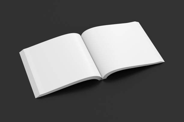 istock Blank pages of open soft cover book 810313094