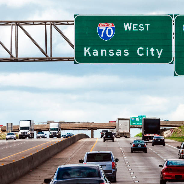 istock Going west. On the road to Kansas City. 810313128