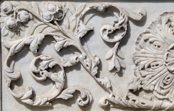 istock Ottoman marble carving art detail 810313202