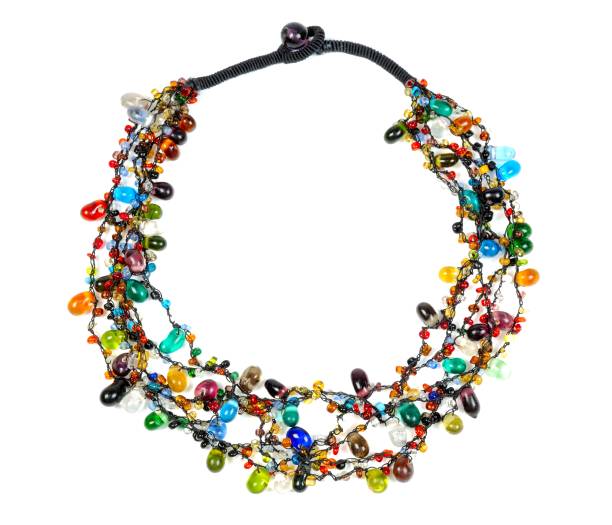 istock Beautiful gems necklace 810343596