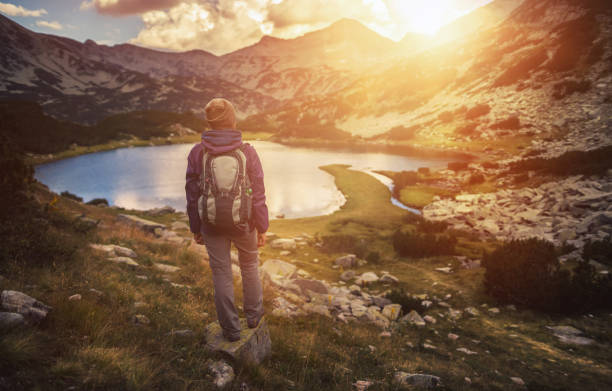 istock Hiking in mountains and enjoying a view from above 810369970