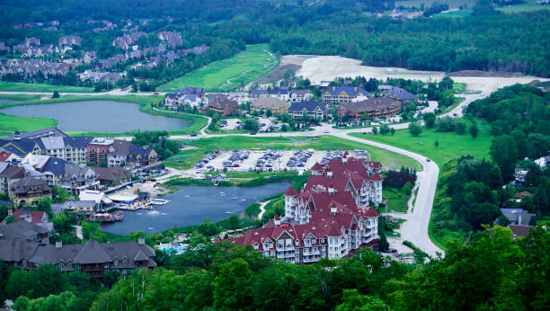 istock Village Scene from Top 810413734
