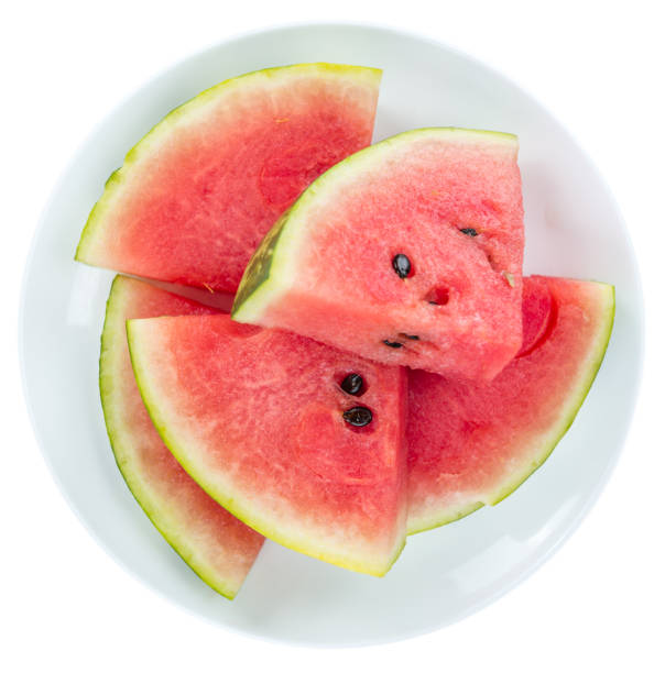 istock Portion of Watermelon isolated on white 810418814