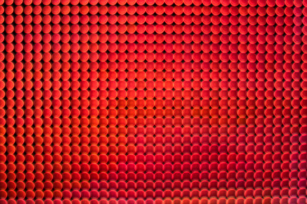 Colorful of the LED screen at the opening of the show.