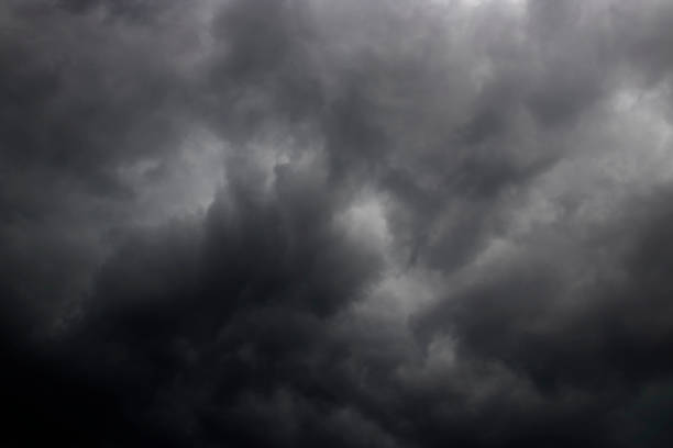 istock Background of dark clouds before a thunder-storm. 810454954