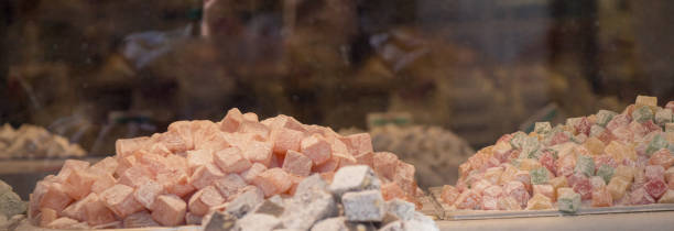 istock Traditional turkish delight rahat lokum 810505368