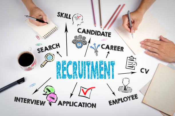 istock Recruitment Concept. The meeting at the white office table 810505524