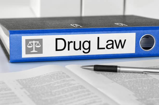 istock Blue folder with the label Drug Law 810509268