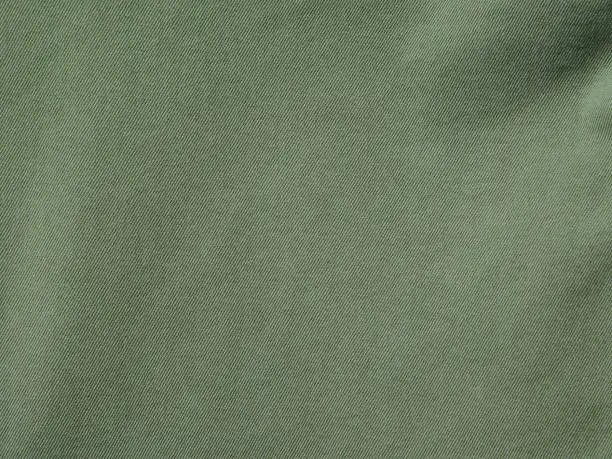 Green khaki denim textile background