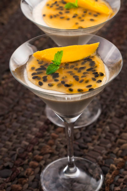 istock Panna cotta dessert with passion fruit 810514978