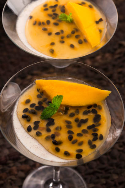 istock Panna cotta dessert with passion fruit 810515040