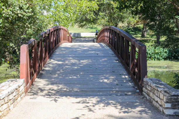 istock Foot and bicycle bridge in downtown Austin 810521642