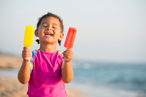 Popsicles colorful ice creams set, collection isolated on white background. Fruity ice pop