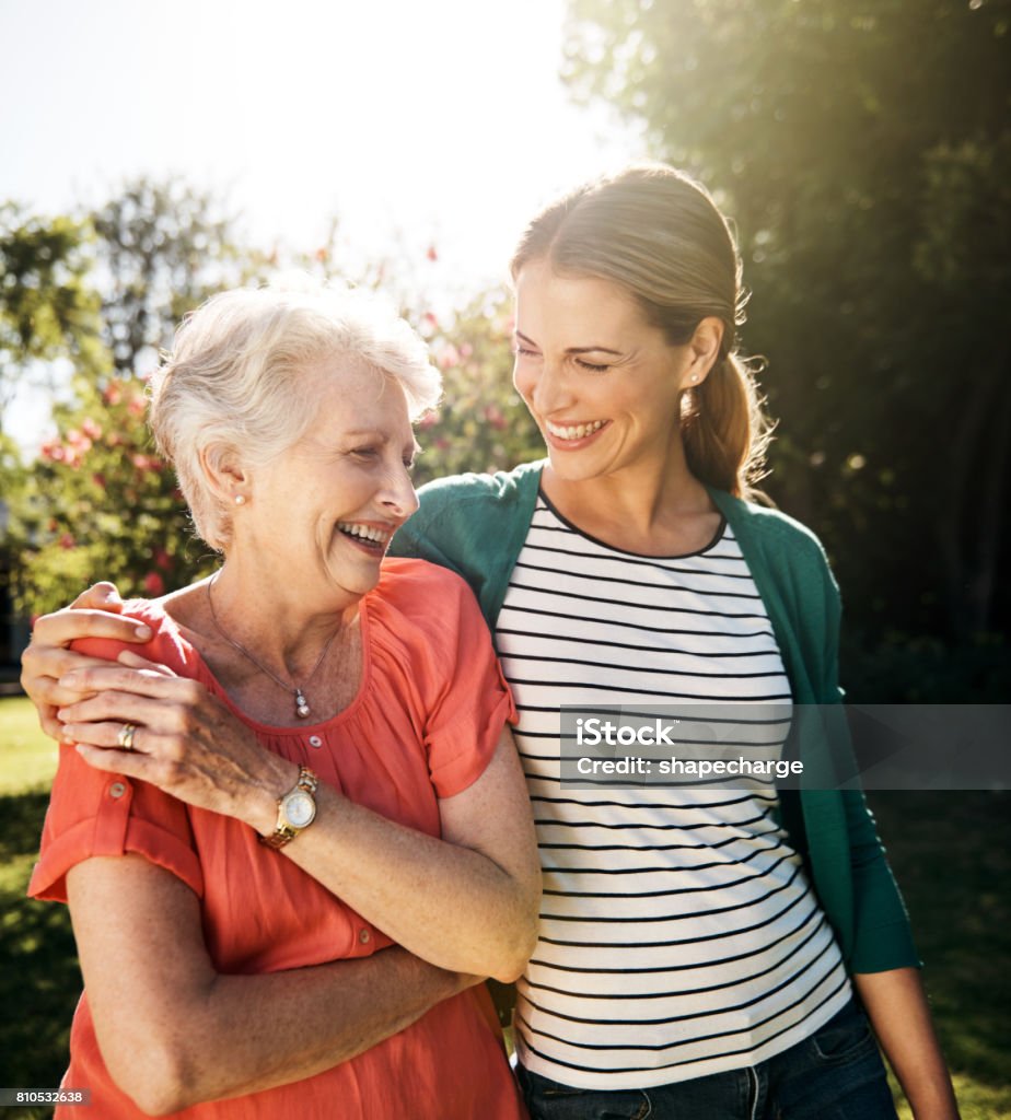 That mother daughter bond...the gift that keeps on giving - Royalty-free Terceira idade Foto de stock