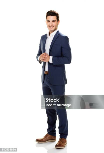 Handsome Young Man Posing On White Background Stock Photo - Download Image Now - Suit, Men, Businessman