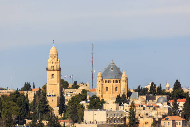 istock Far view to Dormitsion abbey in Jerusalem 810543842
